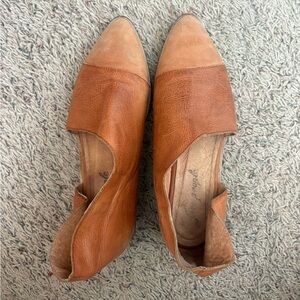 Free People Leather Slip Ons